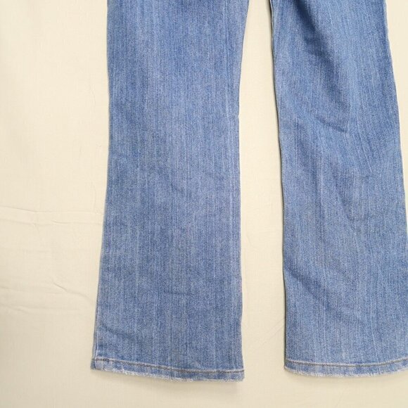 Vintage Y2K Baby Phat Bootcut Jeans Size 11 Baggy Distressed Sequin Logo 34x30 - Picture 11 of 16